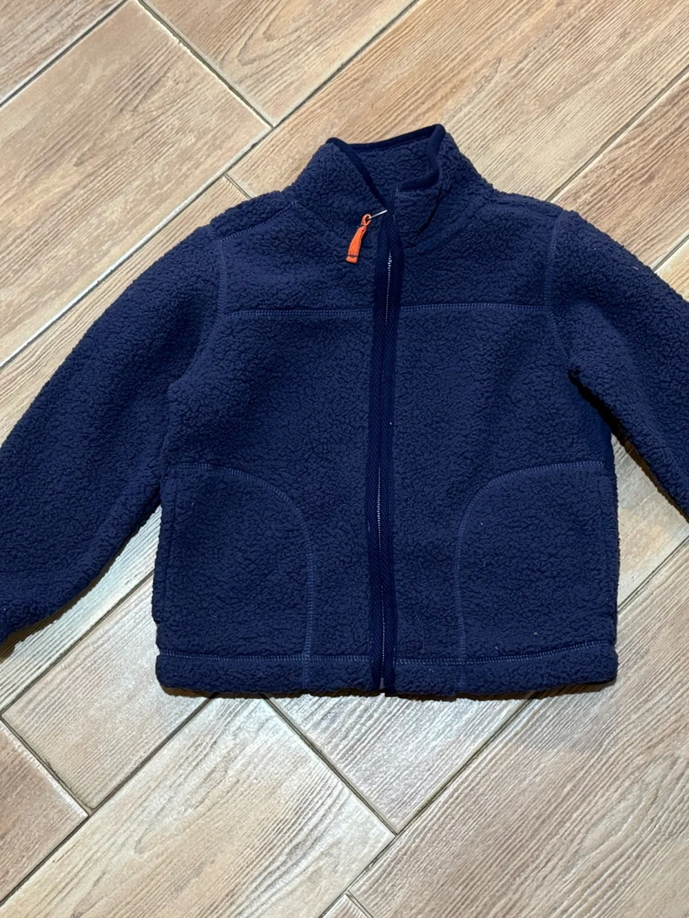 Carter's Navy Kids Sherpa Fleece Jacket- New